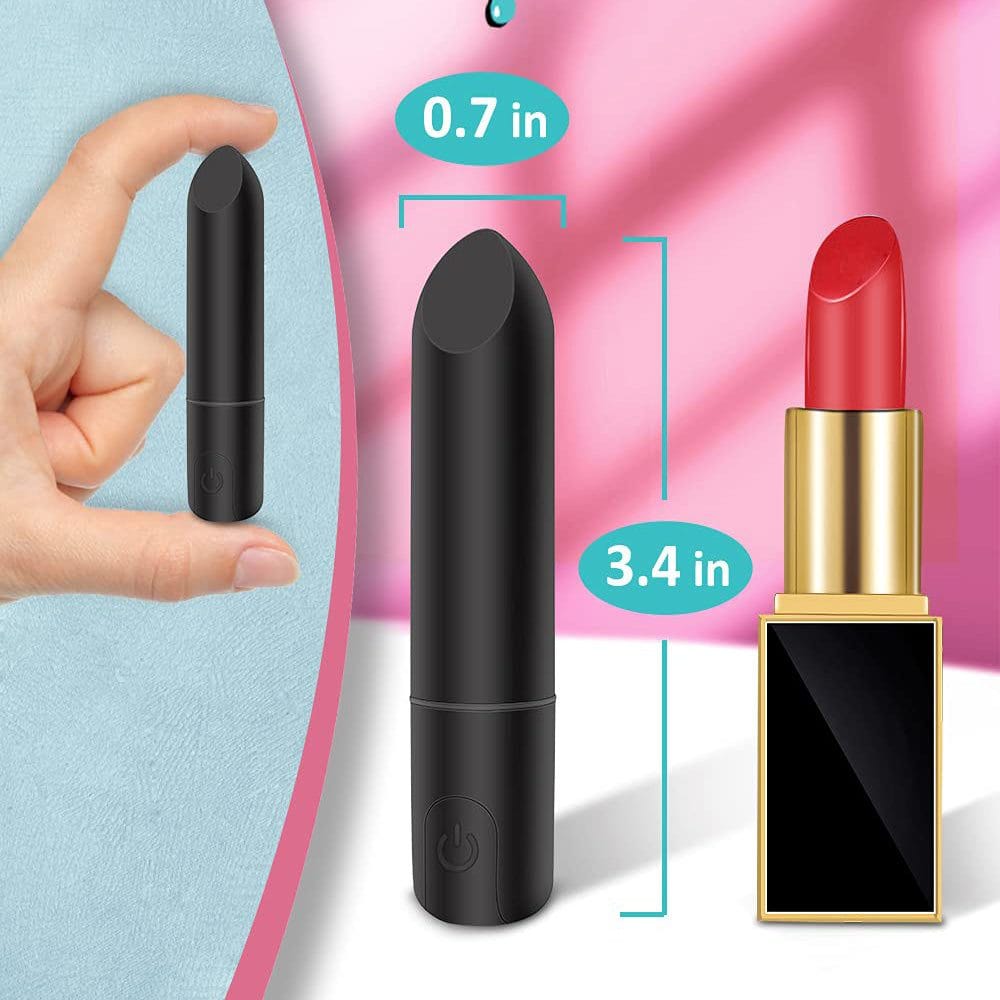 Rechargeable Mini Personal Massager with Precision Tip - Waterproof Travel Companion